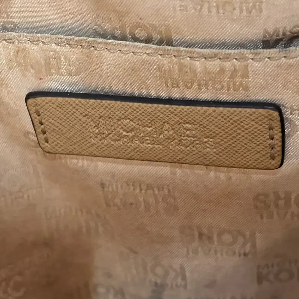 Michael Kors Tan Gold Hardware Tote Handbag
